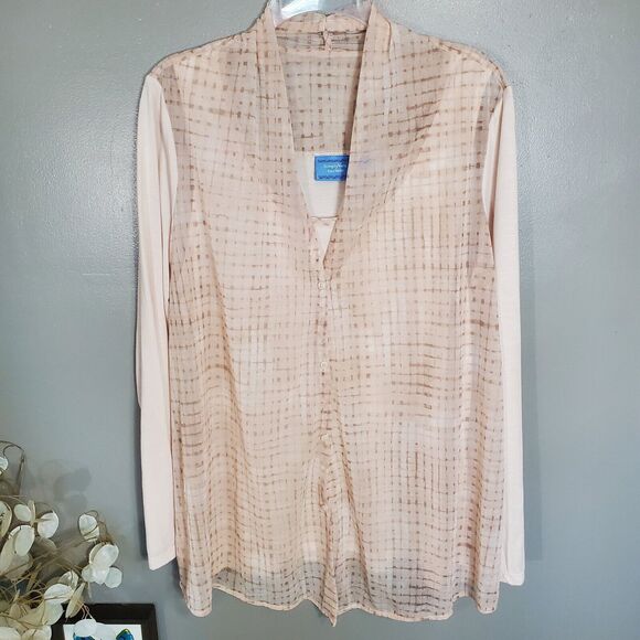 Elegant Beige Women's Top - Picture 1 of 11